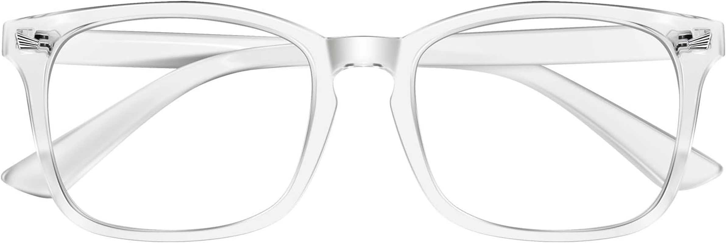 Reading Glasses Women Blue Light Blocking Glasses UV Filter Lightweight Square Reading Glasses for Men Women 1.5, Transparent, Talla &Uacute;nica image number 3