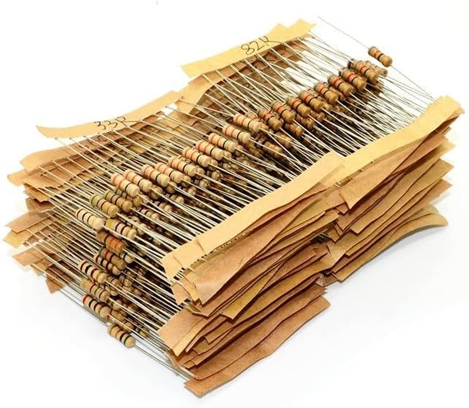 300PCS 1W 5% 10-1M Ohm 30 Values*10Pcs Resistor Carbon Film Resistor Assorted Kit (Resistance : without Box) image number 4