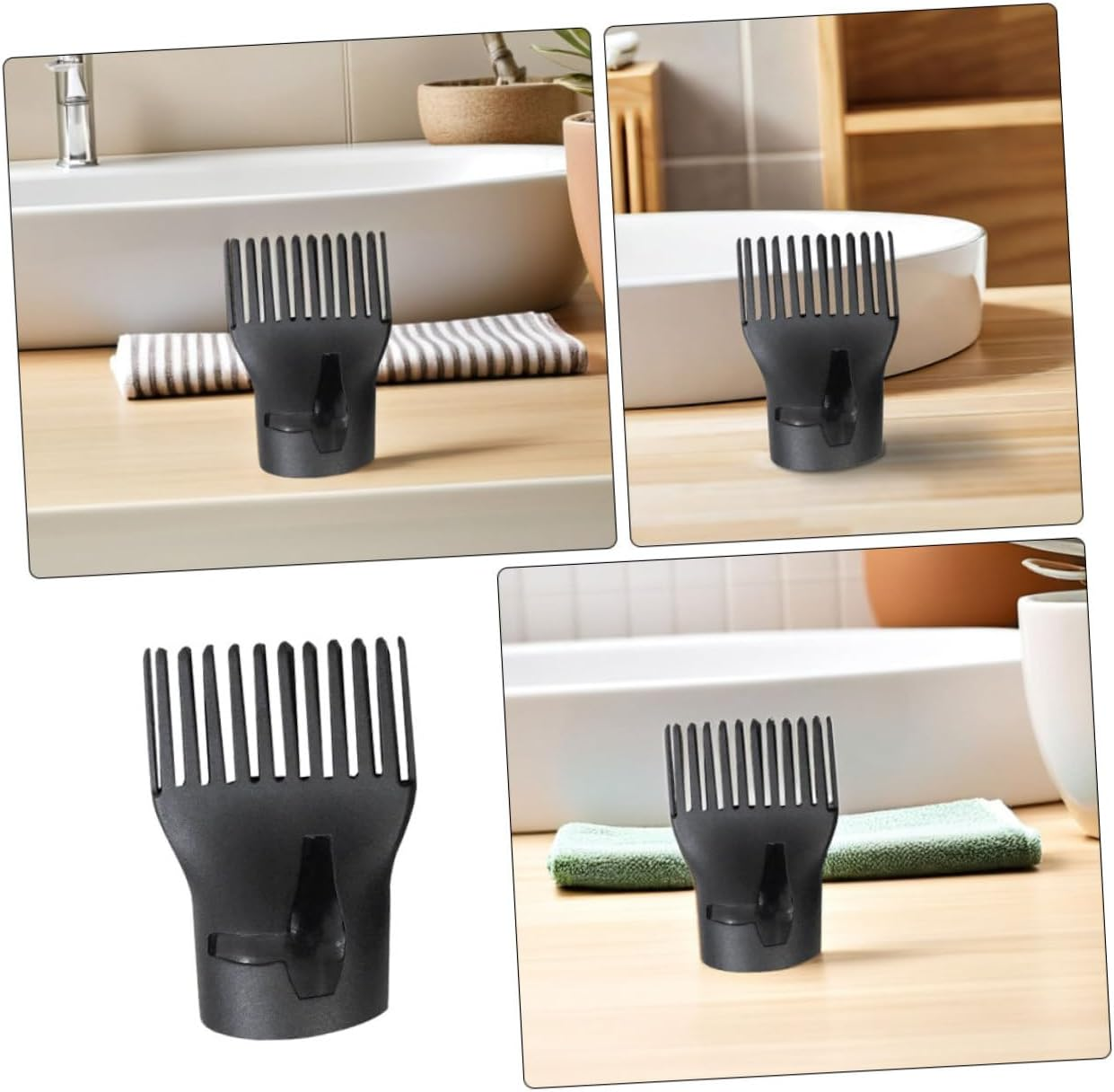 4Pcs Heat Resistant Plastic Hair Dryer Nozzle Replacement Narrow Concentrator Styling Tool Attachments for Salon and Home Use High Temperature Resistant Blow Dryer Parts image number 5