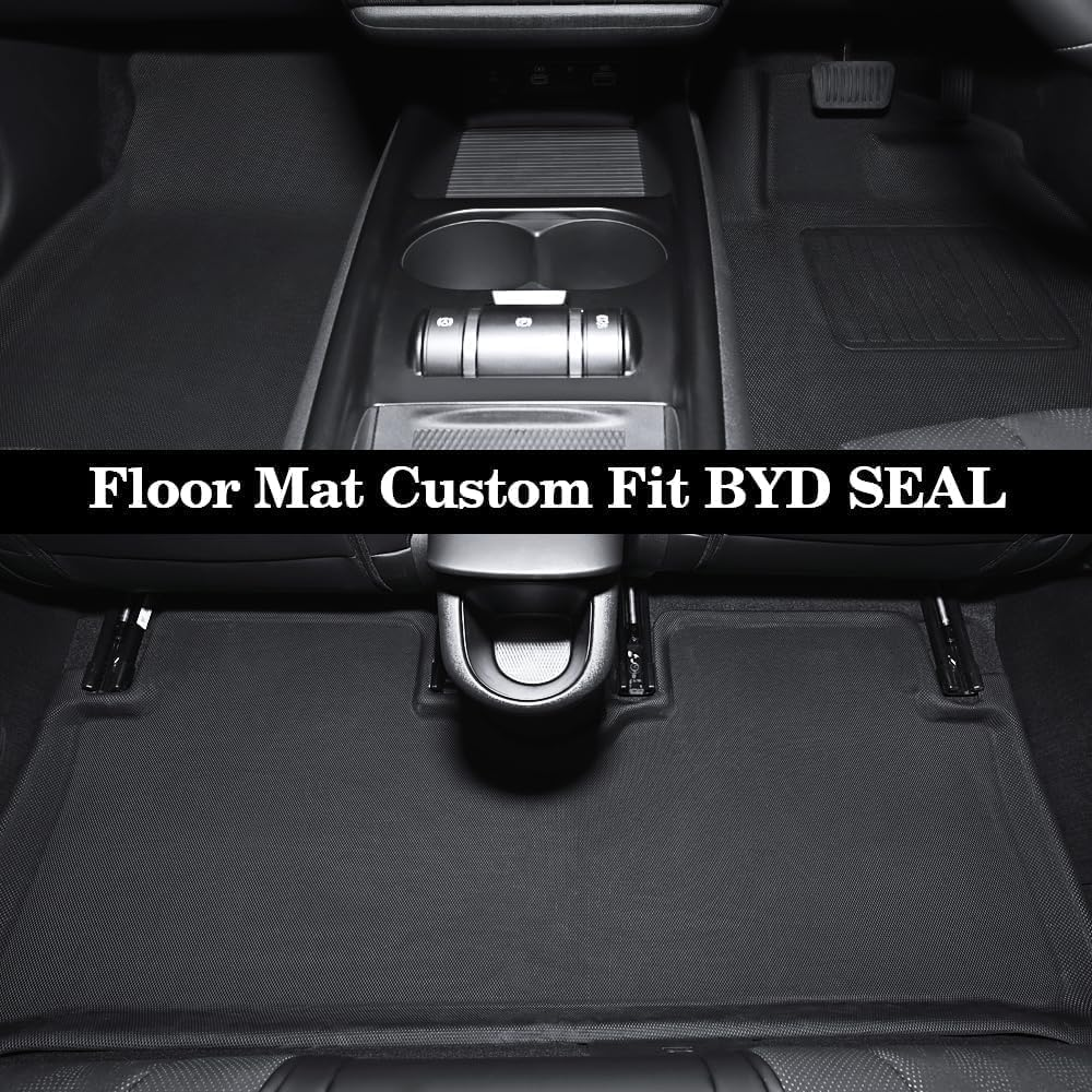 BYD Sealion 6 2025 Floor Mats Sealion 6 RHD (6Pcs) Front Rear Row Trunk Back Seat Cover Full Set Non-Slip Car Foot Pad FIT Premium (Boot Liner NOT FIT Essential) image number 4