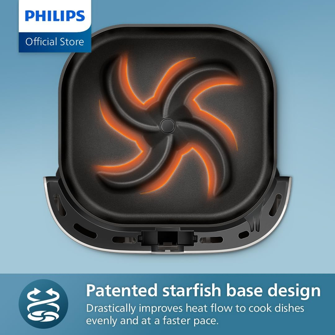 Philips 5000 Series XXL Connected Airfryer - Rapid Air Technology, 16-In-1 Ways to Cook, Large 7.2L Capacity, up to 90% Less Fat, Wi-Fi Connectivity, Dishwasher Safe, Homeid App (HD9285/90) image number 2
