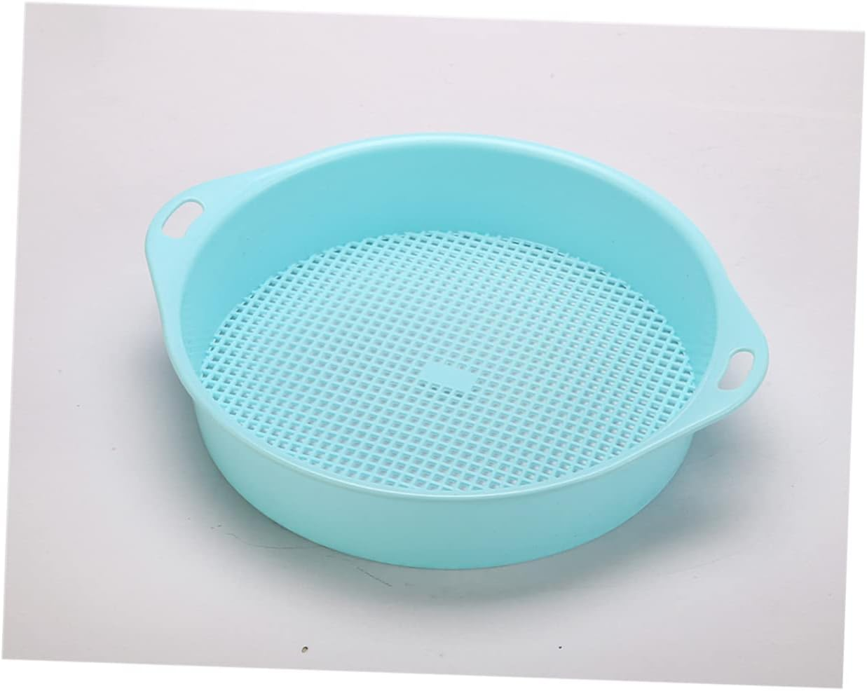 4Pcs Plastic Garden Sieve Riddle Tool Lightweight Soil Sieve with Handle for Gardens Filtering and Gravel Durable Gardening Accessories Blue image number 2