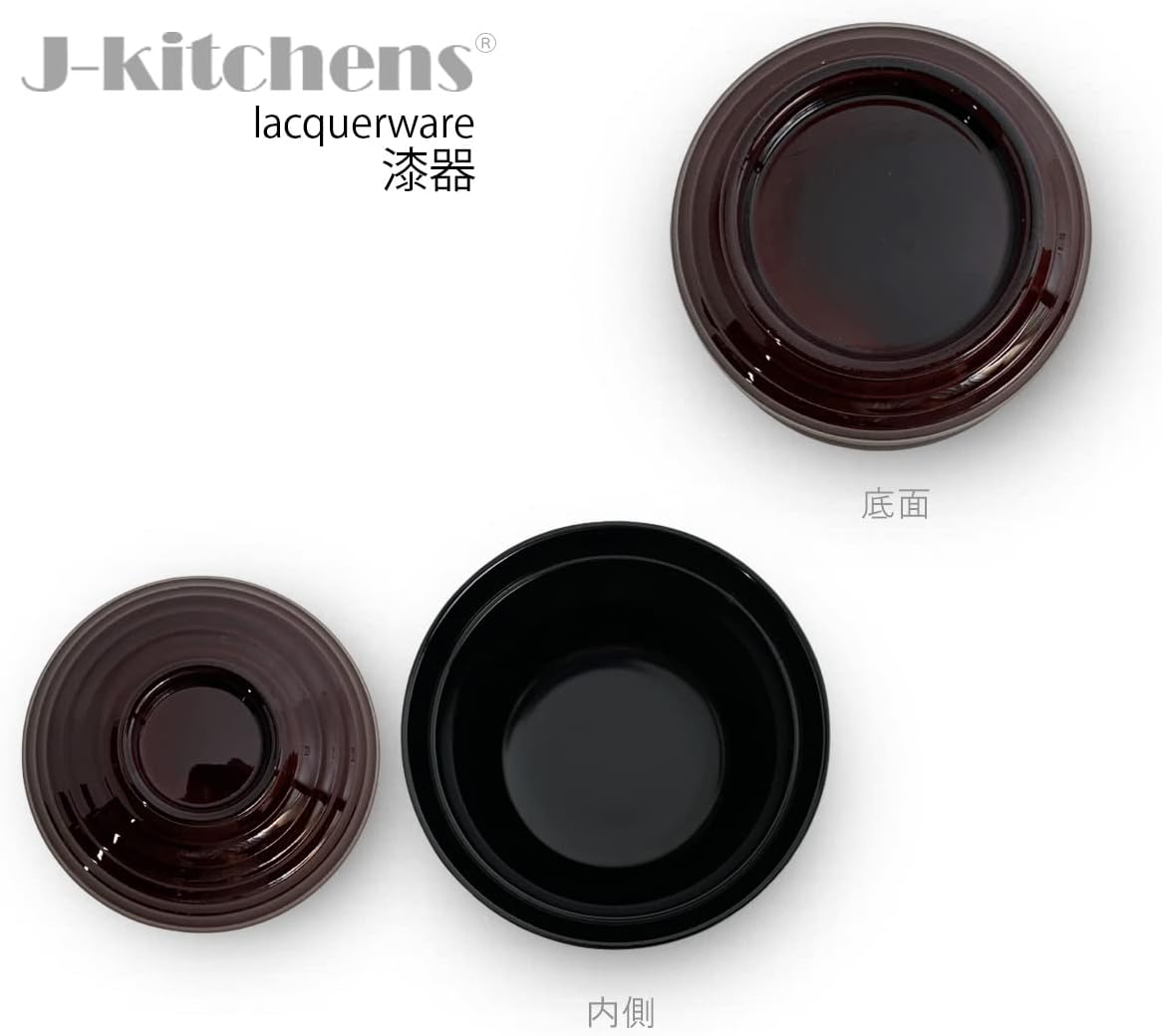 J-Kitchens Miso Soup Bowl, Soup Bowl, 7.8 Fl Oz (220 Cc), &Phi;3.0 X H 3.8 Inches (7.7 X 9.7 Cm), Line Chopsticks Wash Bowl (Small) Storage, Made in Japan image number 3