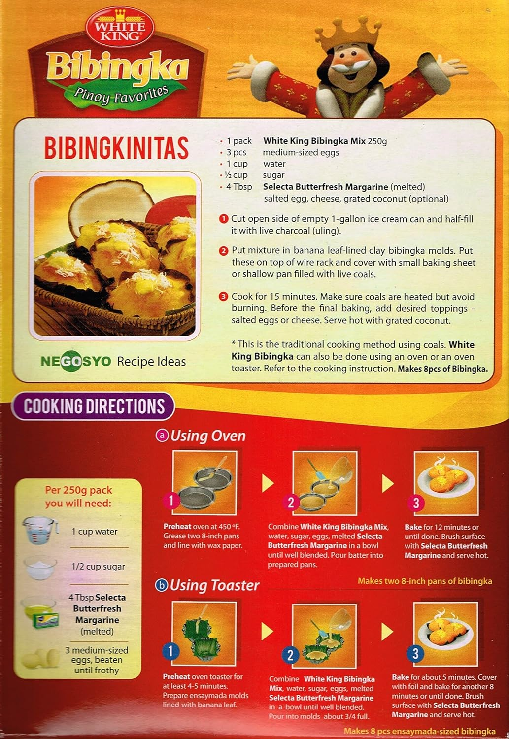 White King Bibingka Bake Mix 500G