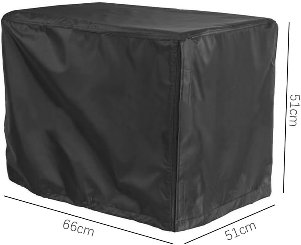 NUZAMAS Universal Generator Cover 66X51X51Cm Outdoor Waterproof Thicken Generator Tent Cover Dustproof Tarpaulin Power Generator Dust Cover Black image number 3