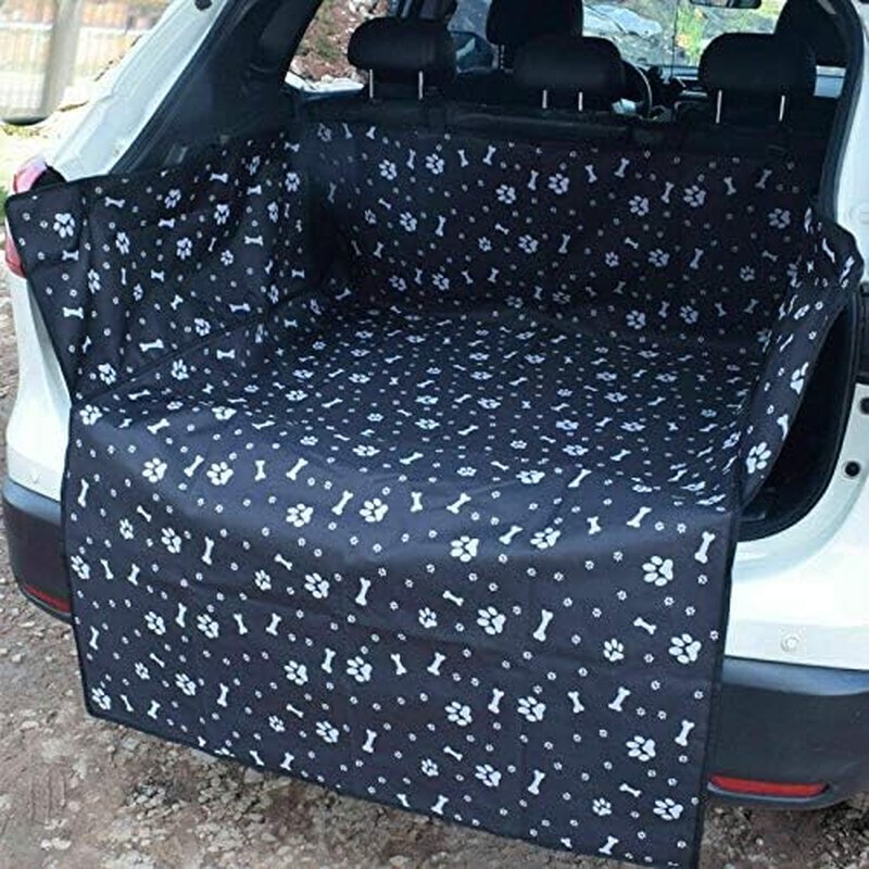 Dog Car Dirt Pad Pet Cover Protective Mat, Baceyong Universal Dog Car Boot Liner Bumper Pet Cover Protective Mat, Waterproof - Black image number 2