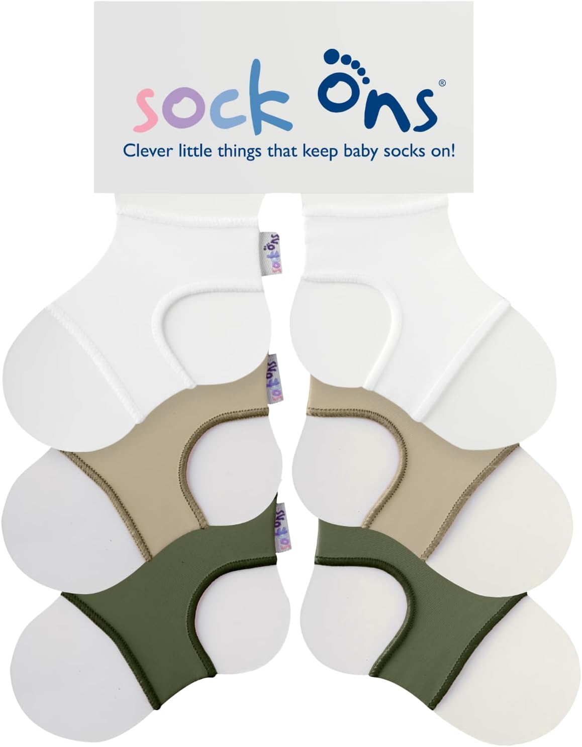 Sock Ons - Baby Sock Holder - Amazing Value Pack - Always Put on Baby Socks! image number 1