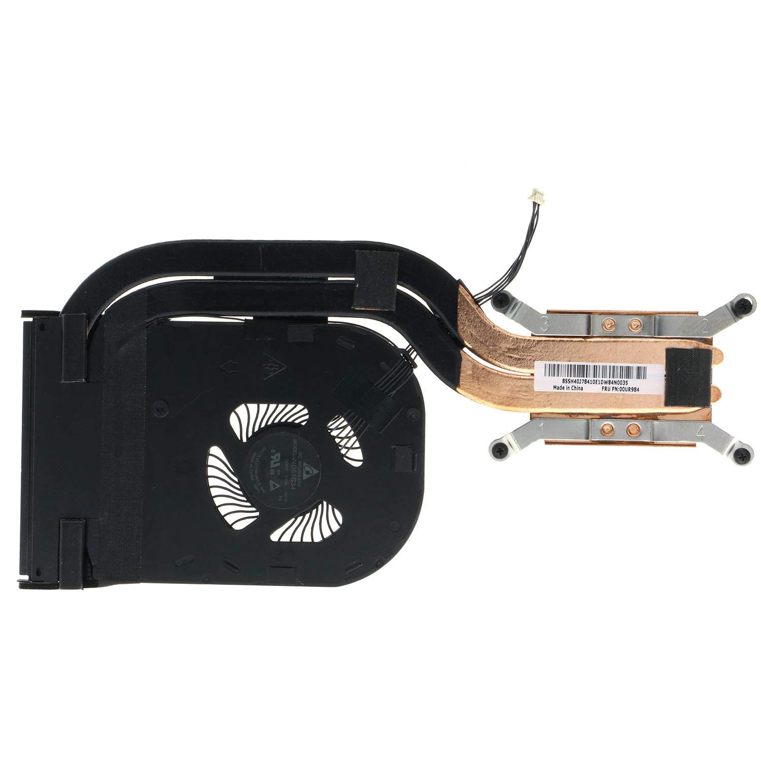 CPU Cooling Fan W/Heatsink for Lenovo Thinkpad X1 Carbon 5Th Gen 00UR984