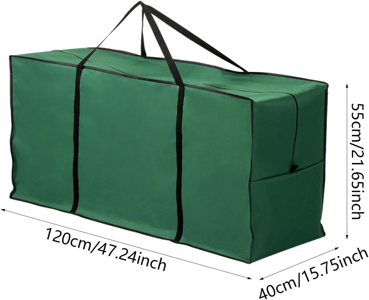 Oshhni Christmas Tree Storage Bag Large Protects against Dust Moisture Xmas Tree Storage Bag for Blanket, Green image number 5