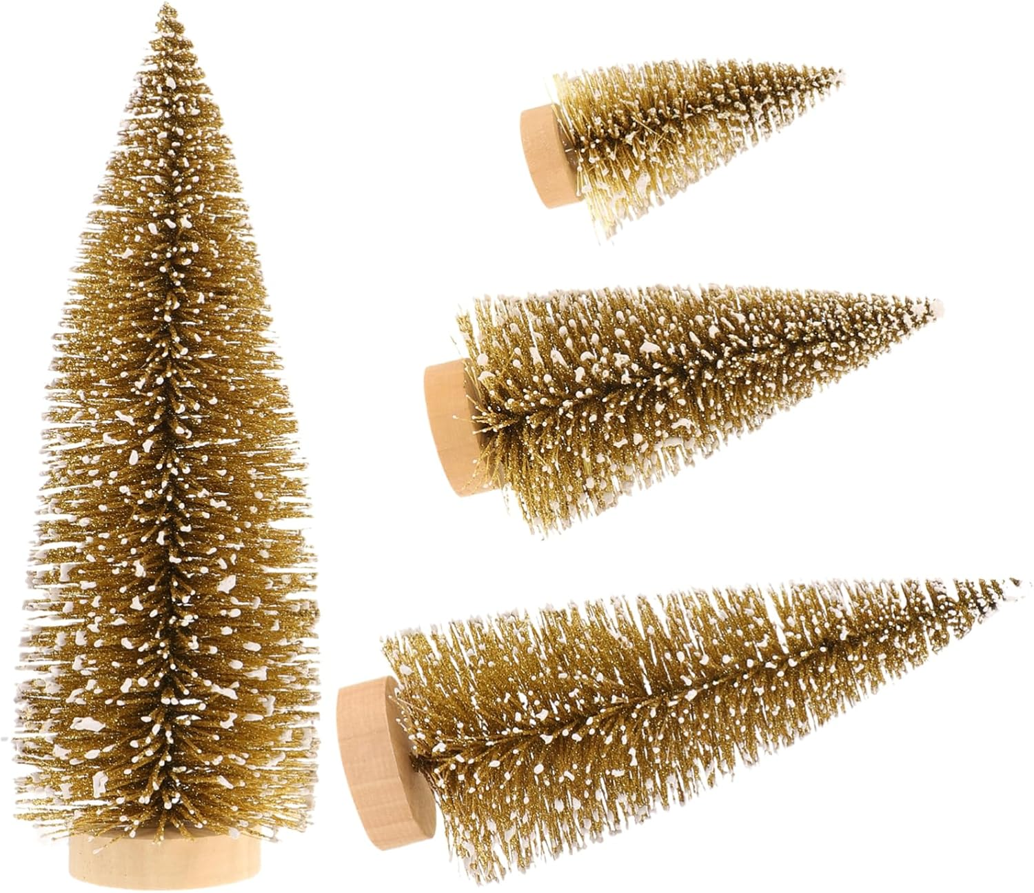 12Pcs Xmas Tree Pendants Desktop Christmas Decorative Flocking Adornment Craft Supplies for Christmas Tree Flowers Decorations