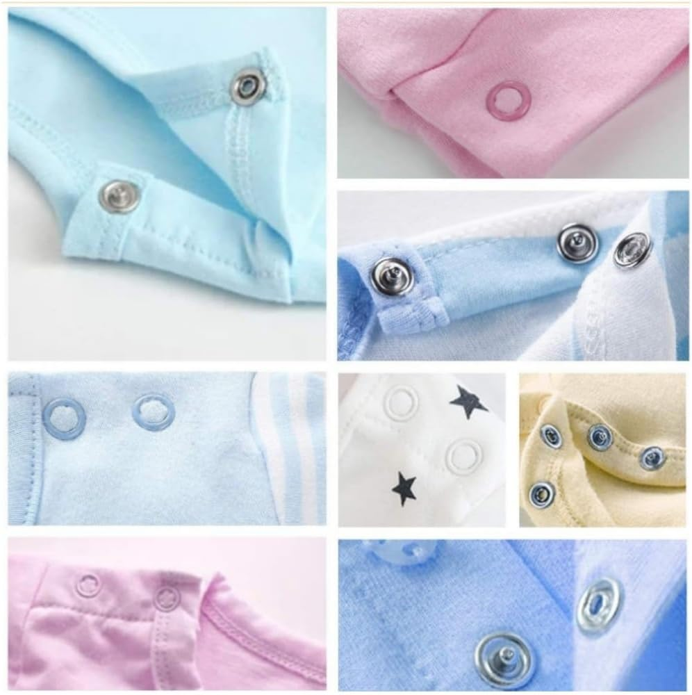 Jindizi 200 Pairs Metal Snap Buttons Kit, Prong Snaps Buttons with Fastener Pliers Press Tool, DIY Sewing Button Set for Garment Sewing and Crafts image number 1