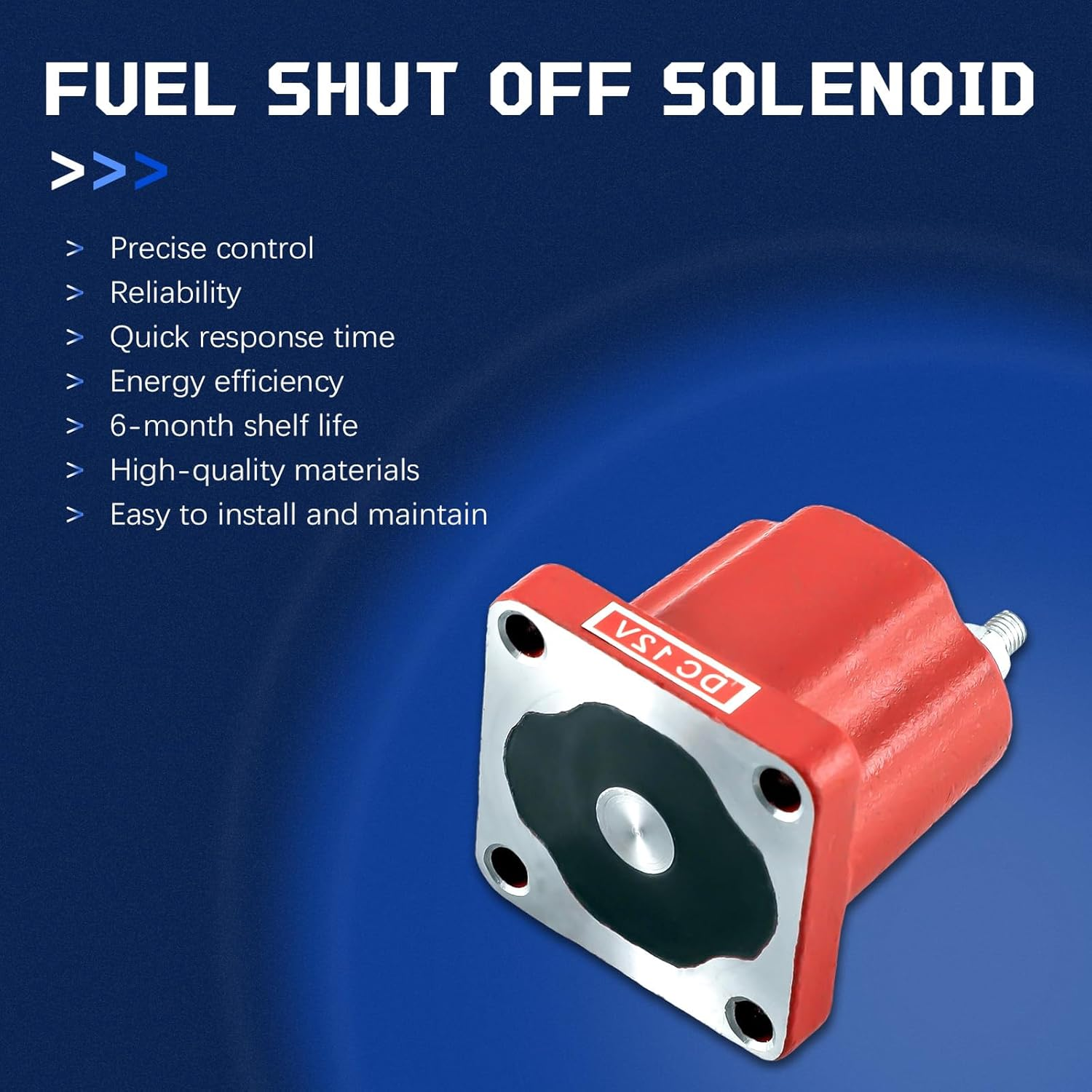 4024808 3054608 12V Fuel Shut off Solenoid Valve for Cummins N14 NTA855 KTA19 KT50 305461 M11 K38 K50 MTA11G1G2 KTA38 KT38P780 KTA19G3G4 KTA38G2 KTA38G5 Stop Solenoid Valve Diesel image number 4