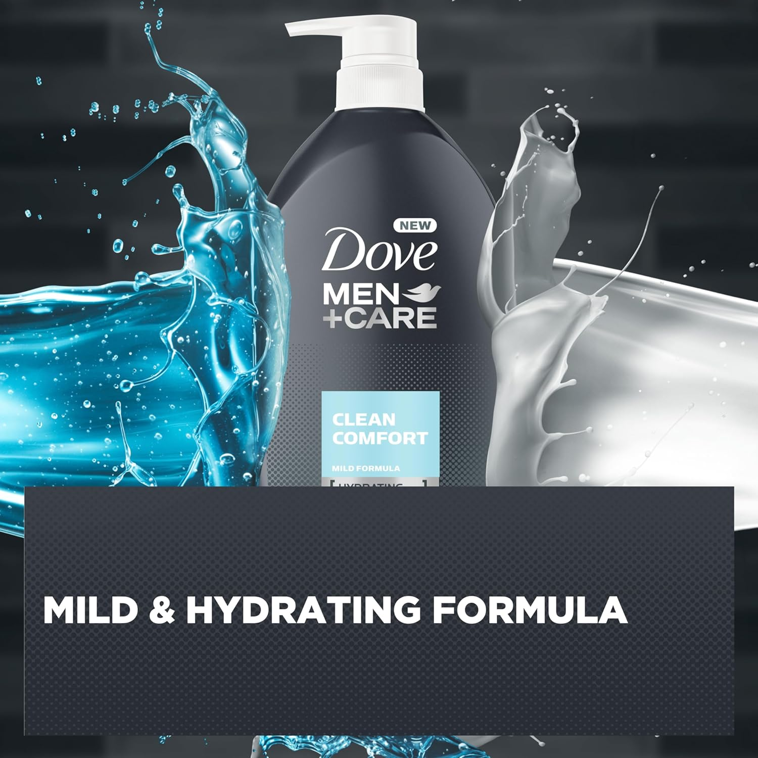 Dove Men+Care Clean Comfort Body and Face Wash 1 L image number 1