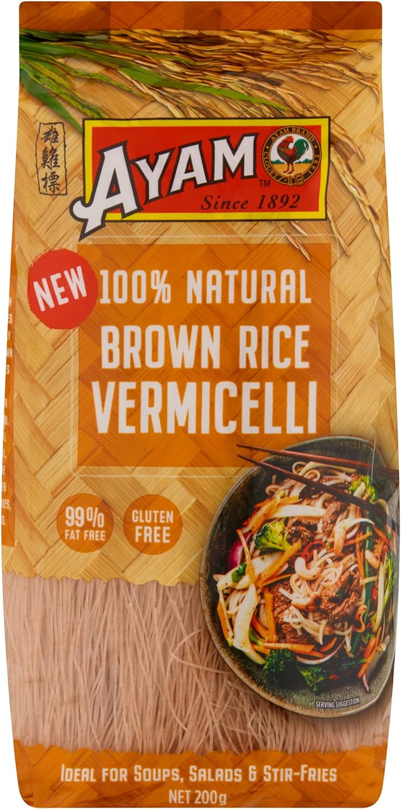 Ayam Brown Rice Vermicelli Noodles 6 X 200 G