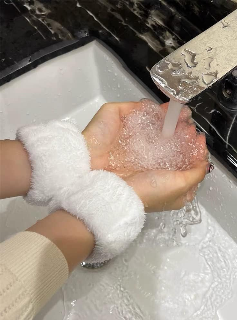 ZANZER 8 Pcs Makeup Spa Headband,Face Wash Facial Headband and Wristband Set,Wrist Wash Bands, Skincare Headbands with Wristband Set, Hair Headband Face Wash Wristbands for Washing Face image number 1