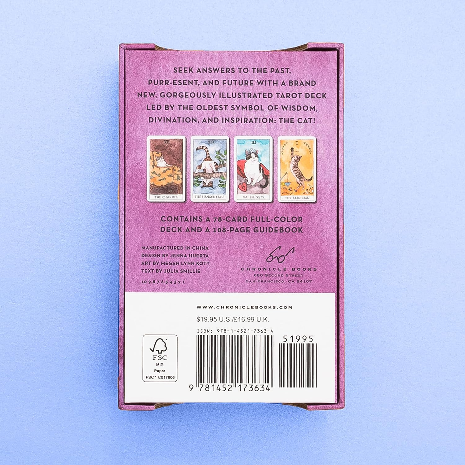 Cat Tarot: 78 Cards and Guidebook