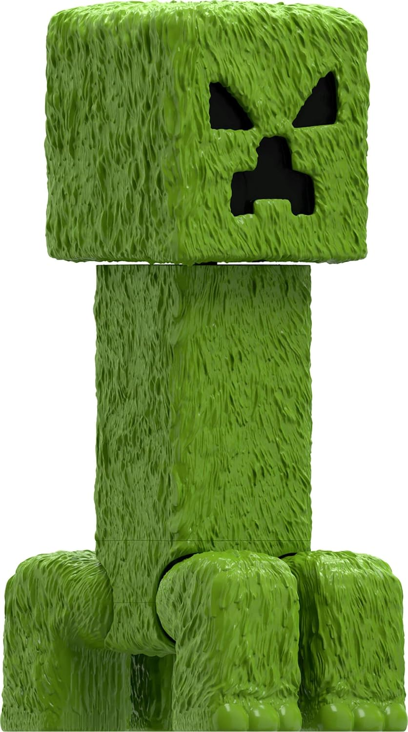 Mattel Minecraft Large-Scale Action Figure, 12-Inch Posable Creeper Toy Collectible Inspired by a Minecraft Movie - Multicoloured image number 6