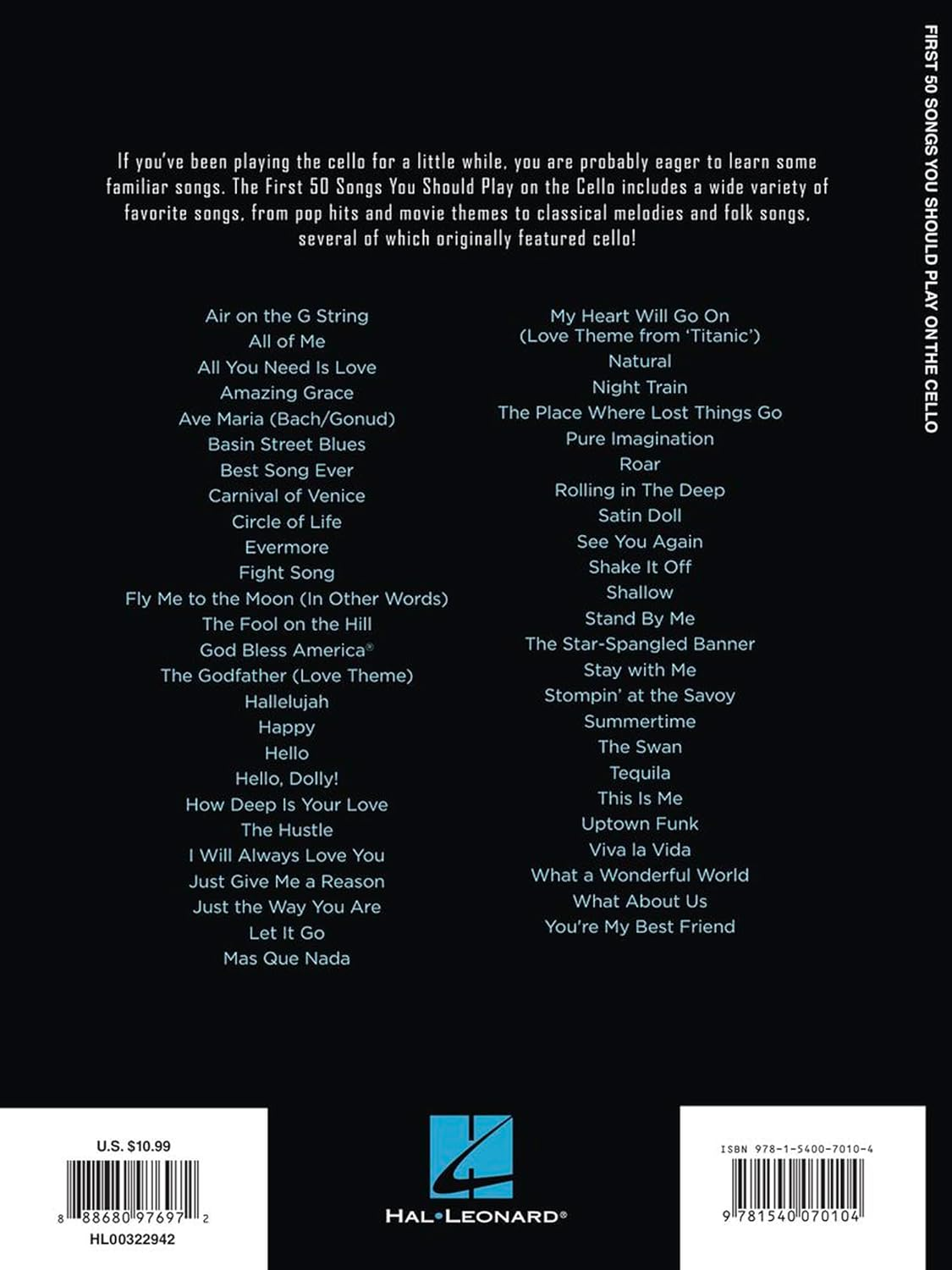 First 50 Songs You Should Play on Cello: a Must-Have Collection of Well-Known Songs, Including Many Cello Features image number 5