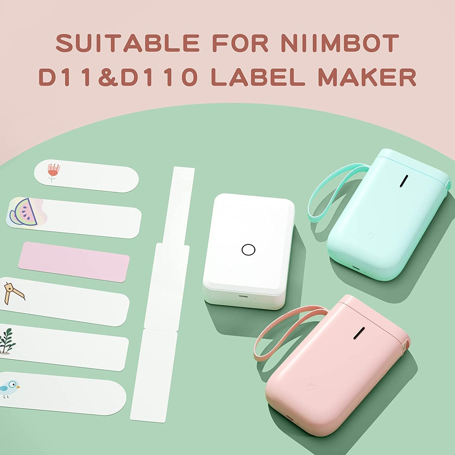 NIIMBOT Thermal Label Sticker for D11/D110, White, 15 X 50 Mm (130-Pieces) image number 1