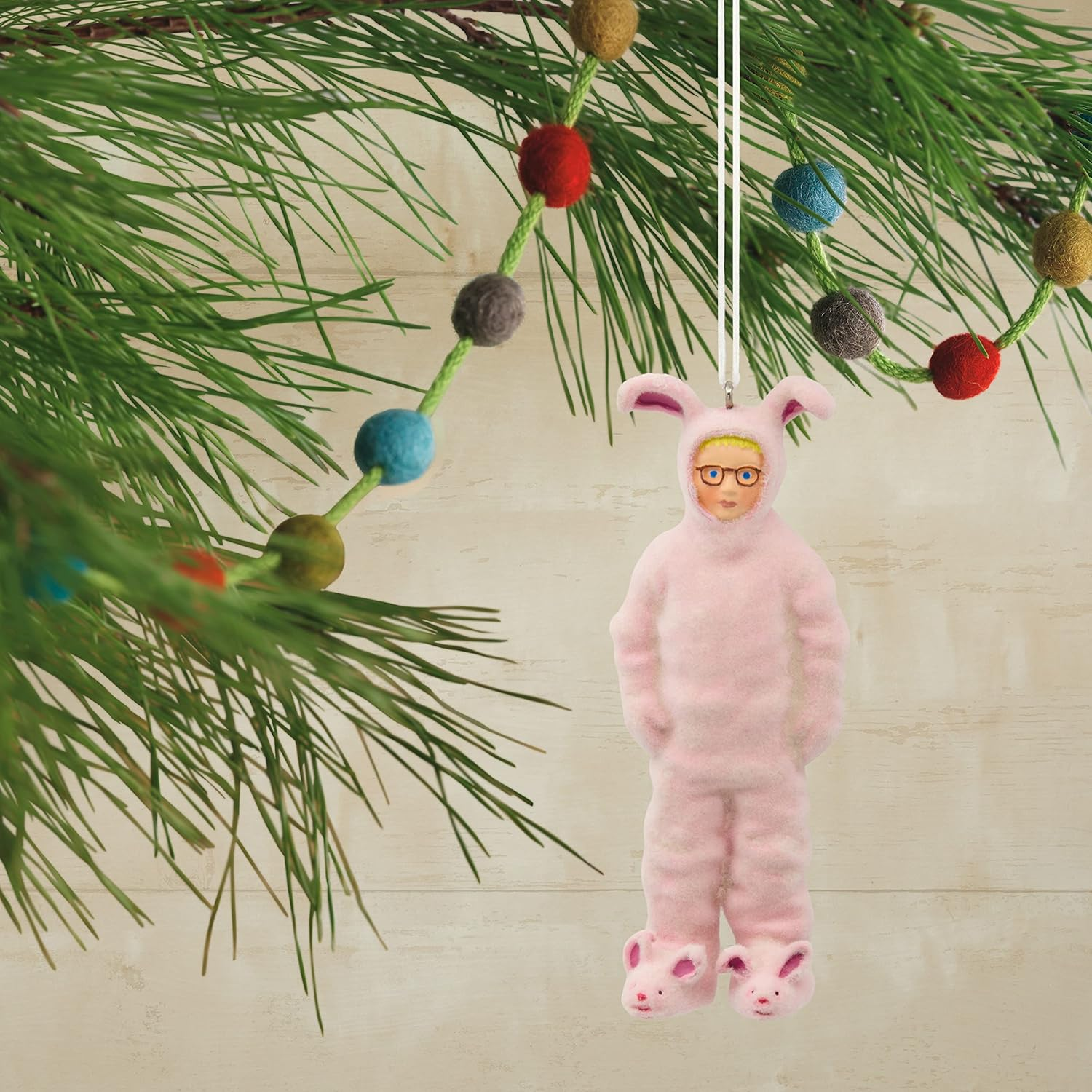 Hallmark a Christmas Story Ralphie in Bunny Suit Christmas Ornament image number 4