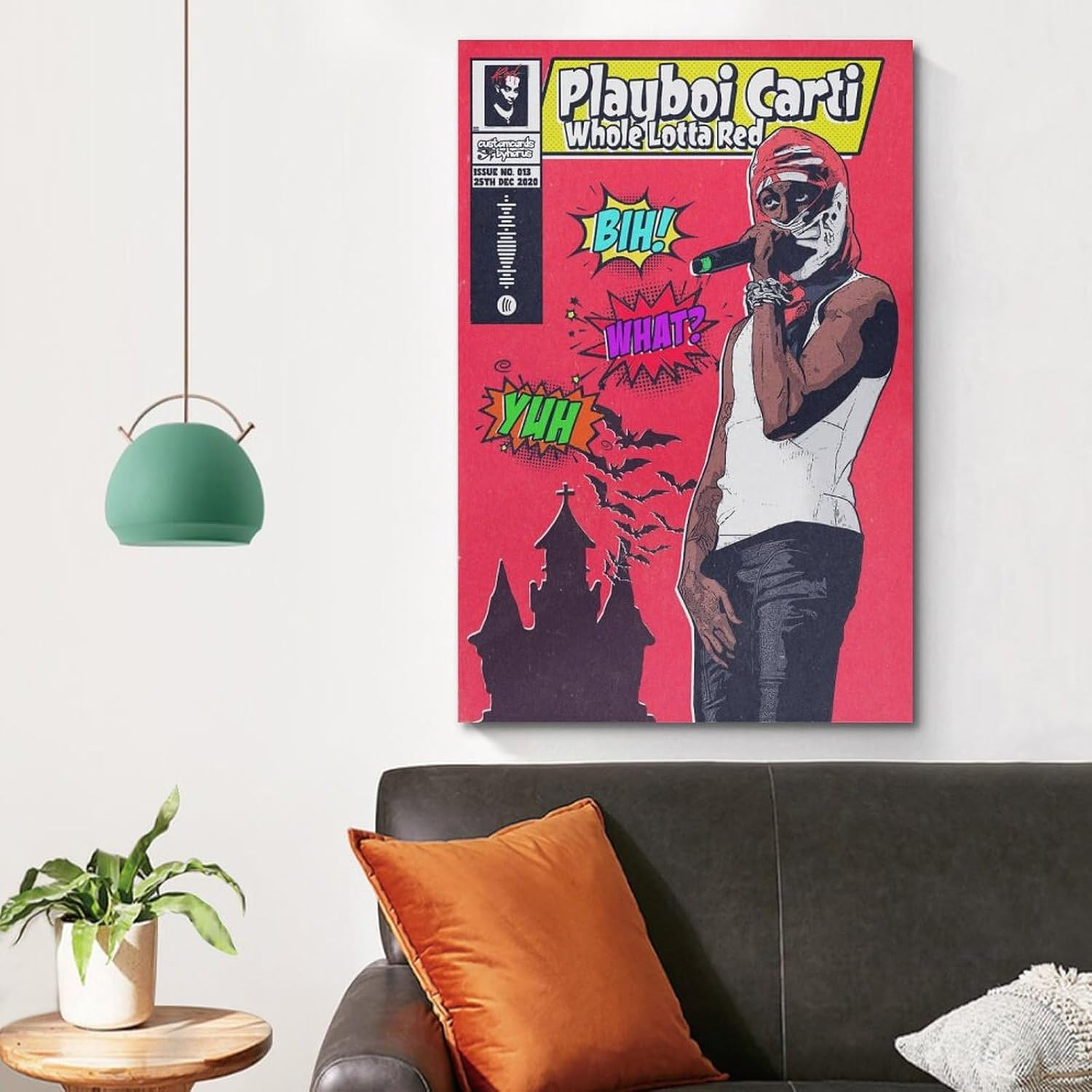 Palyboi Carti Poster Comic Book Poster Canvas Painting Wall Art Picture Home Decor Print for Bedroom Living Room Dorm Study Bar Office 12X18Inch(30X45Cm) image number 4