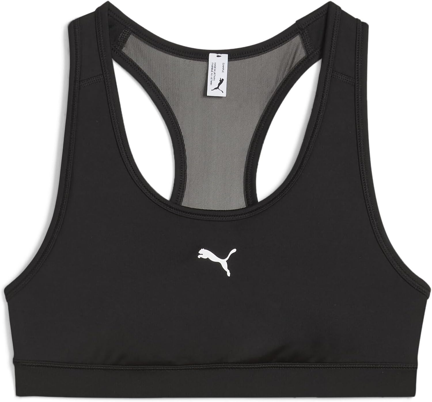 Puma Women'S 4 Keeps Elastic Bra, Puma Black, X-Small image number 3