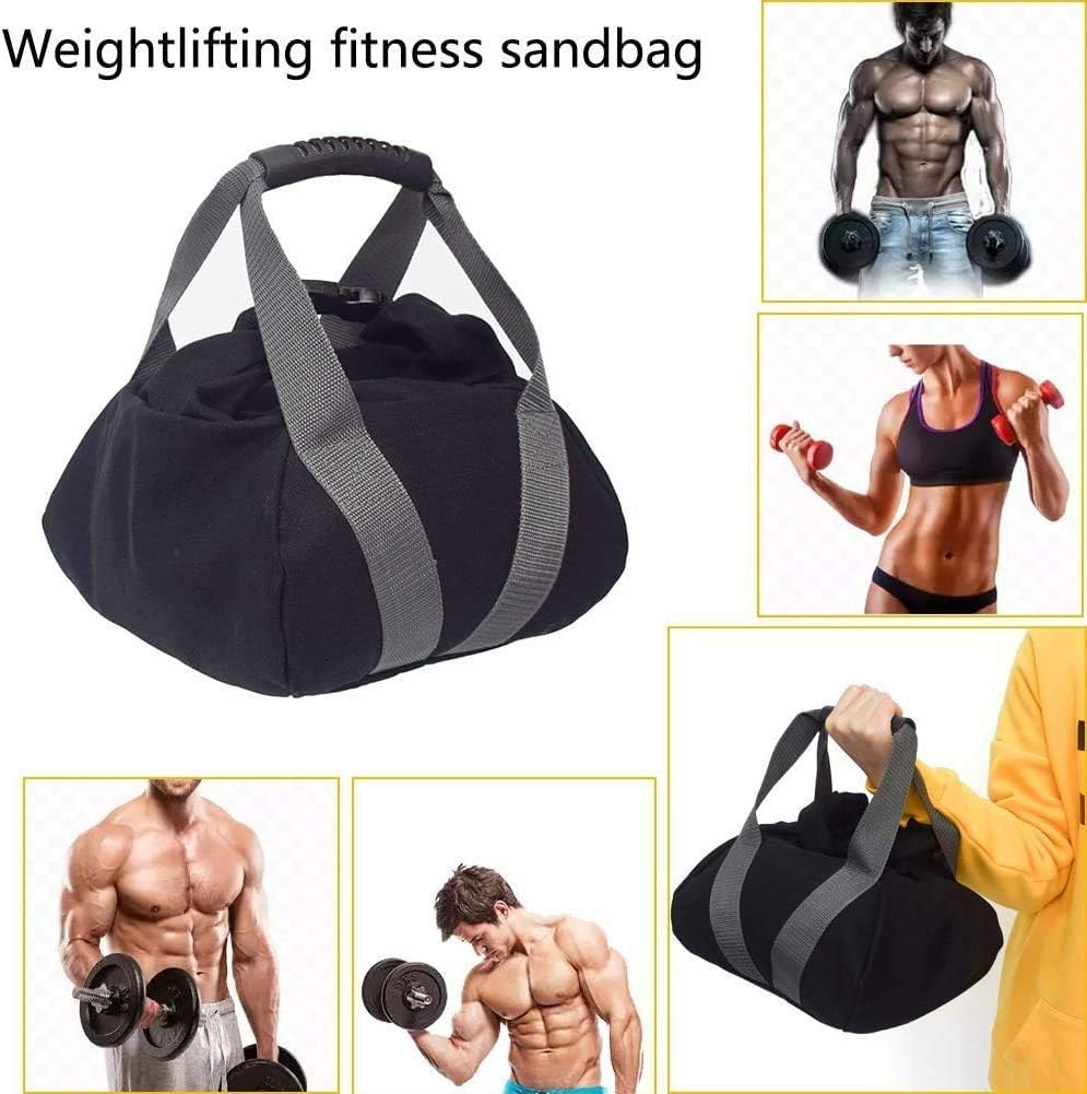 2 Pcs Adjustable Heavy Fitness Power Sandbag, Portable Adjustable Canvas Sand Kettlebell Soft Sand Bag, Weightlifting Dumbbell for Home Training, Fitness, Yoga Workout image number 2