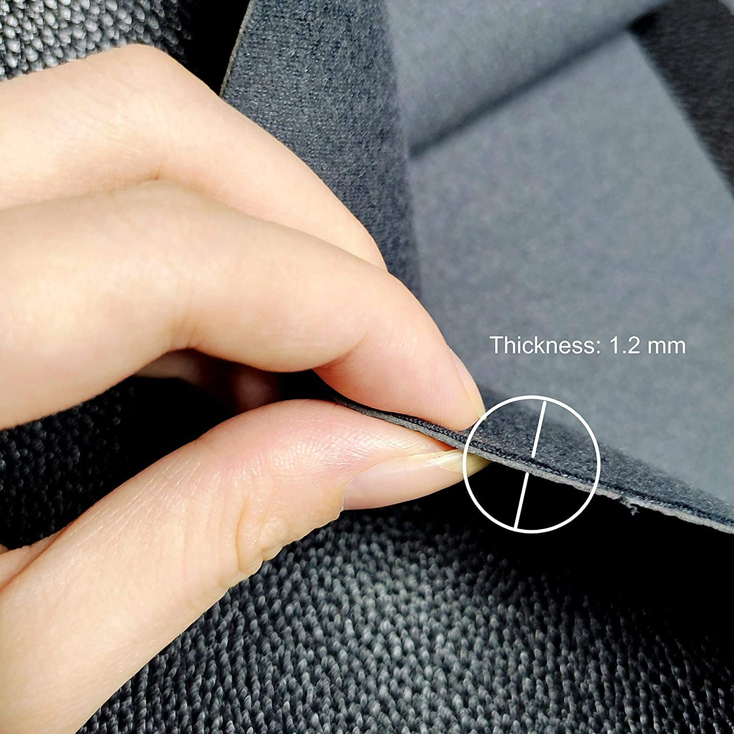 30Cm X 132Cm Faux Leather Roll for Bows Earrings Handbag Wallet Sewing Craft Making, Repair Decorate Leather Chair Sofa,Classic Black image number 2