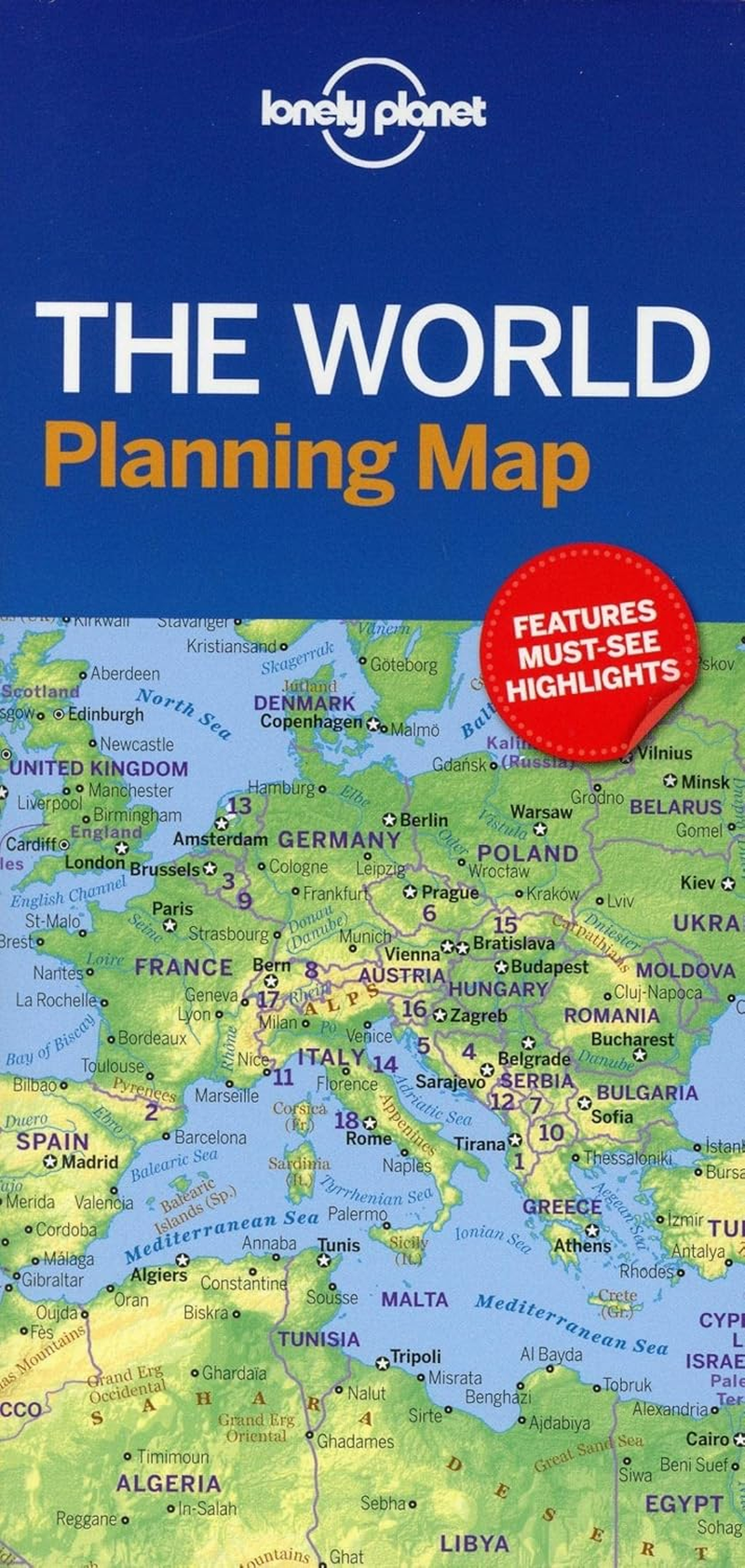 Lonely Planet the World Planning Map image number 1
