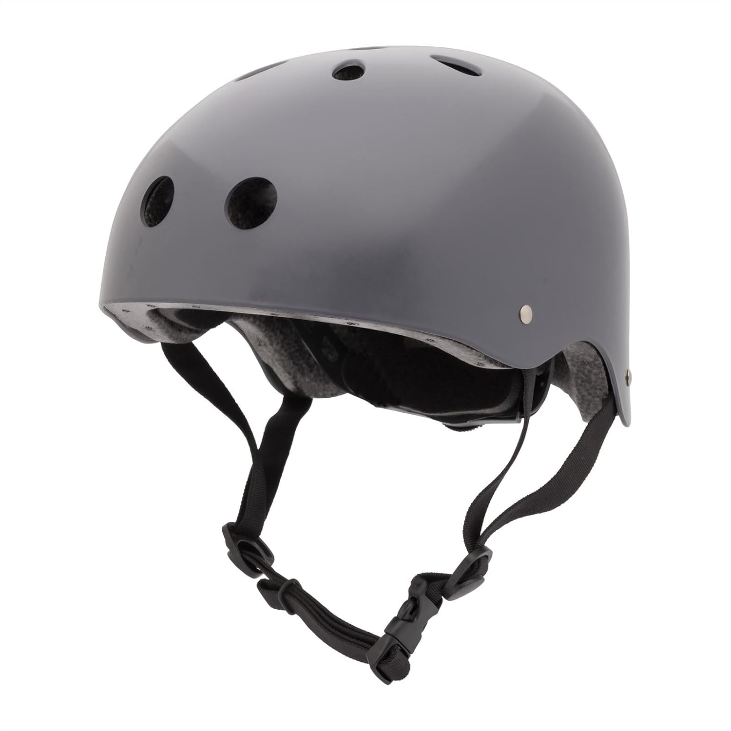 Coconuts Vintage Grey Kids Helmet with Magnetic No-Pinch Closure Match to Trybike (Small)