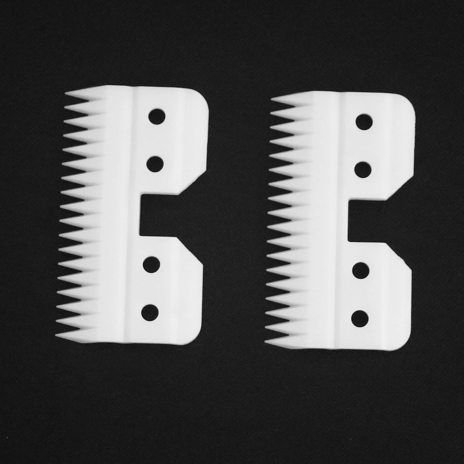 4Pcs Oster Fast Feed Clipper Ceramic Blade - Pet Dog Cat Grooming Clipper Replacement Blades, for A5 Trimmer Series, for Andis 18 Teeth Detachable Ceramic Blade Part, for Wahl KM2 KM5 KM10 image number 4