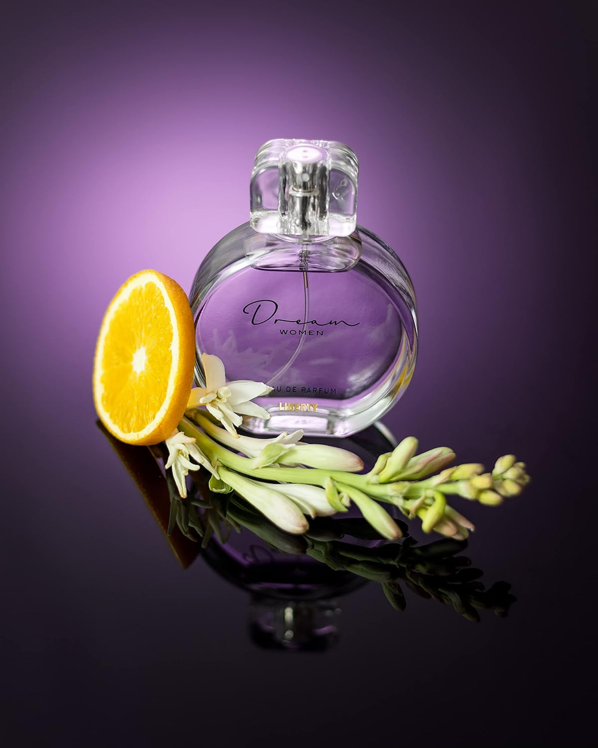 Liberty Women&rsquo;S Eau De Parfum Dream Perfume (3.4 Oz), Long-Lasting Oriental Fragrance, Valentine&rsquo;S Day Gift, Almond & Orange Blossom, Jasmine, Tuberose & Rose Heart, IFRA Certified