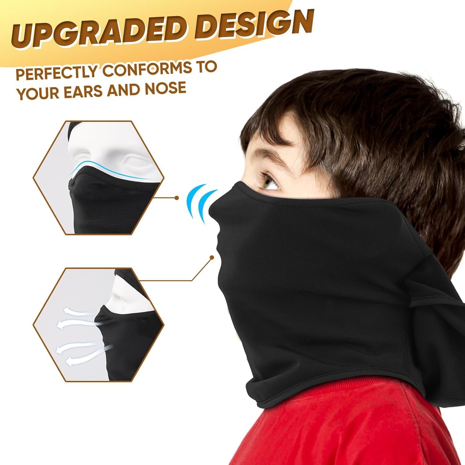 Ameceres Kids Balaclava Thick Windproof Face Warmer Winter Outdoor Sports Skiing