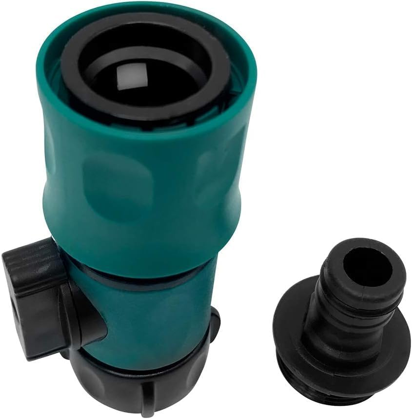 Plastic Garden Hose Quick Connect with Shutoff Valve Set Male and Female, 3/4&rdquo; Quick Connectors with Valve for Water Hose Coupling, Quick Release Kit Hose Fittings and Adapters (5 Sets/ 10 Pc) image number 1