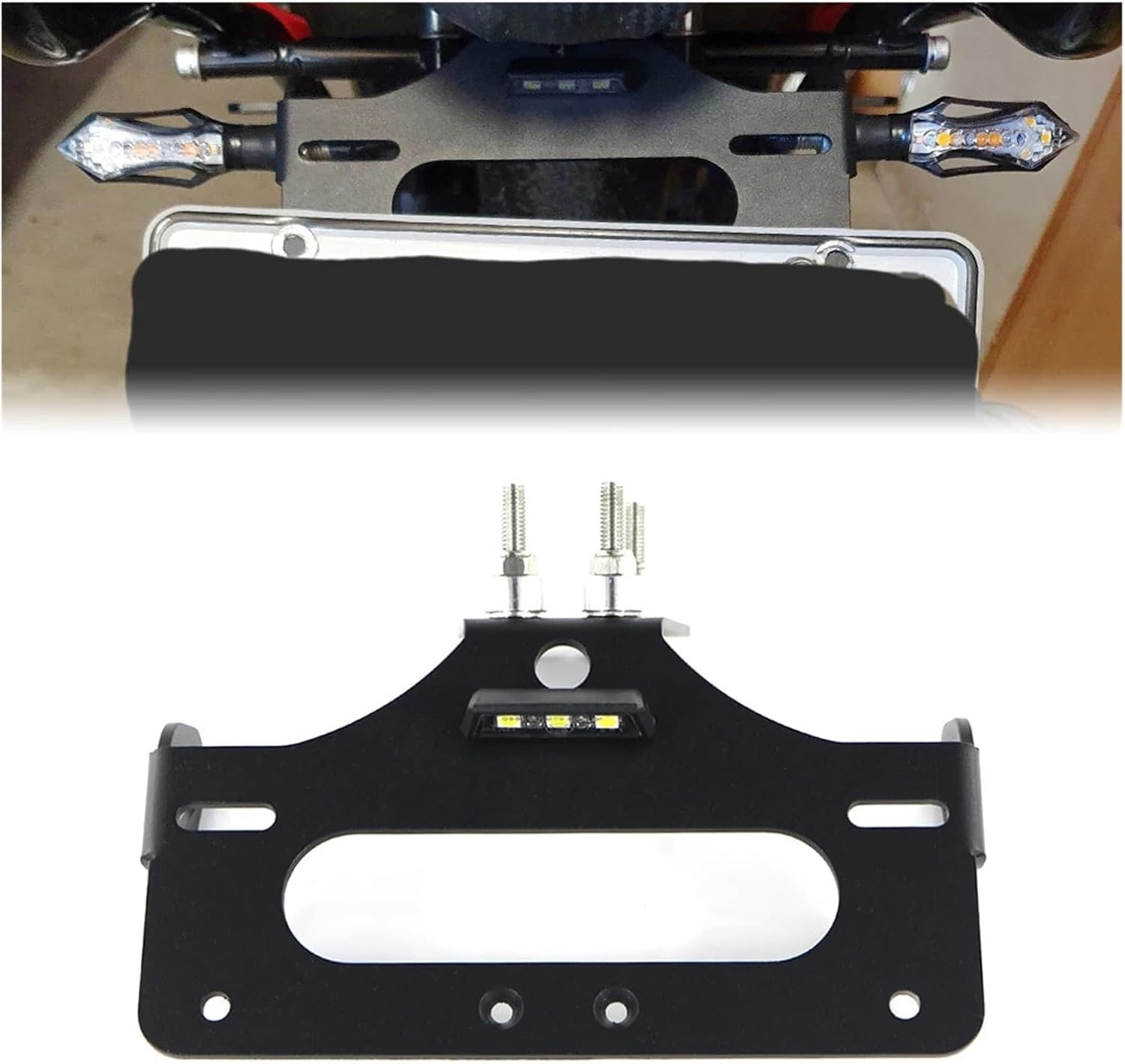 Rear Tail Tidy Fender Eliminator Kit License Plate Holder Bracket ，Compatible with Honda CBR500R CB500F 2016-2022 2023 2024 CB500 Hornet 2024 image number 3