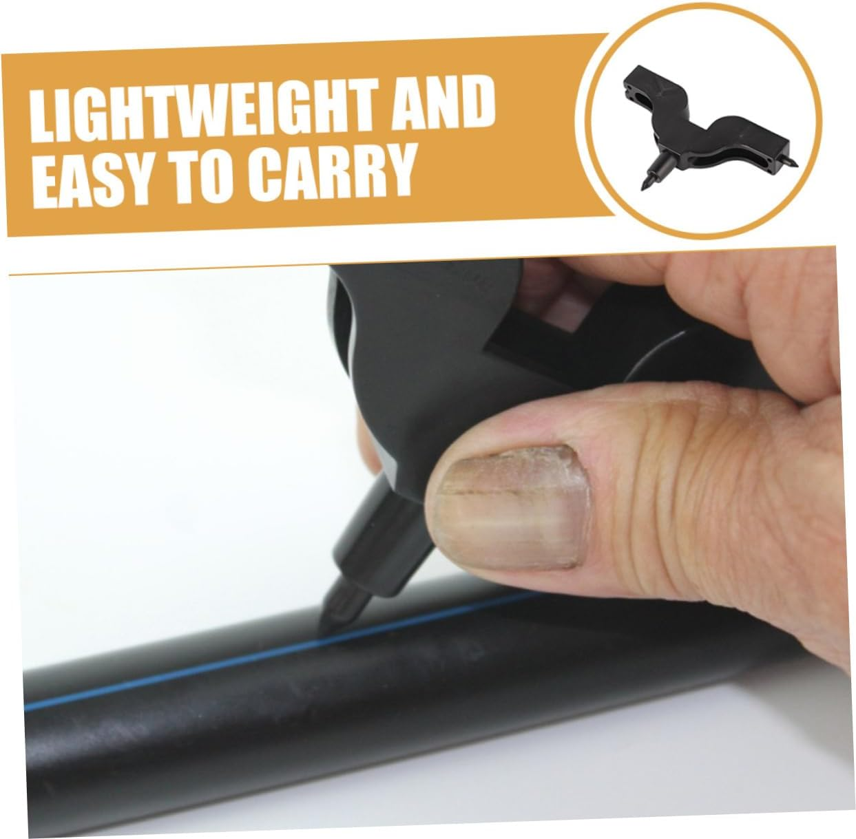 8Pcs Drip Irrigation Hole Punch Tools Gardening Fitting Insertion Tool Plastic Puncher Set for Automatic System Irrigation Tube Installation in Lawn and Garden image number 5