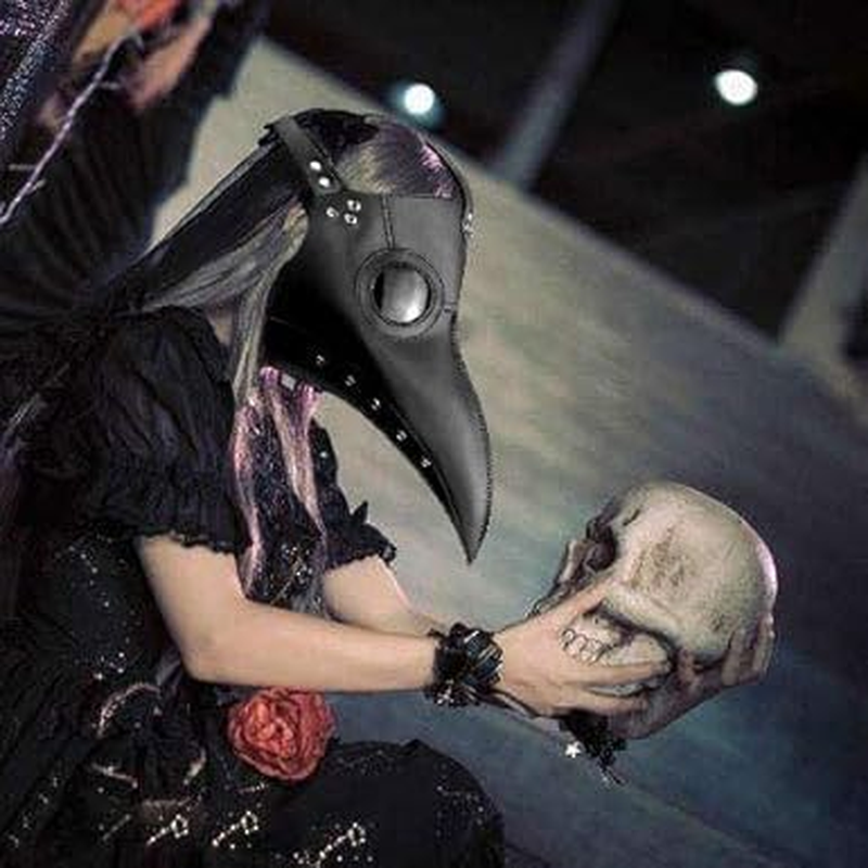 Bird Beak Mask - Latex Long Nose Cosplay Steampunk Scary Mask for Halloween Costume 1Pcs