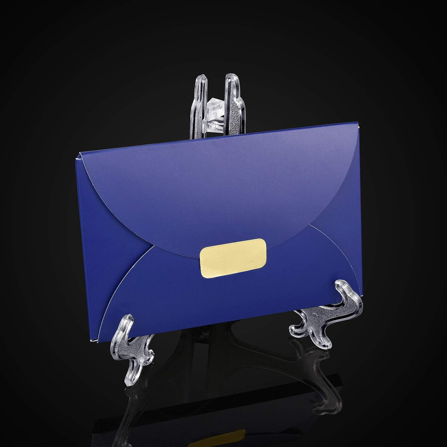 Thyores 6-Pack Plastic Easels, 4/6/8 Inches Clear Easel Display Stand/Plate Holders to Display Pictures, Items image number 5