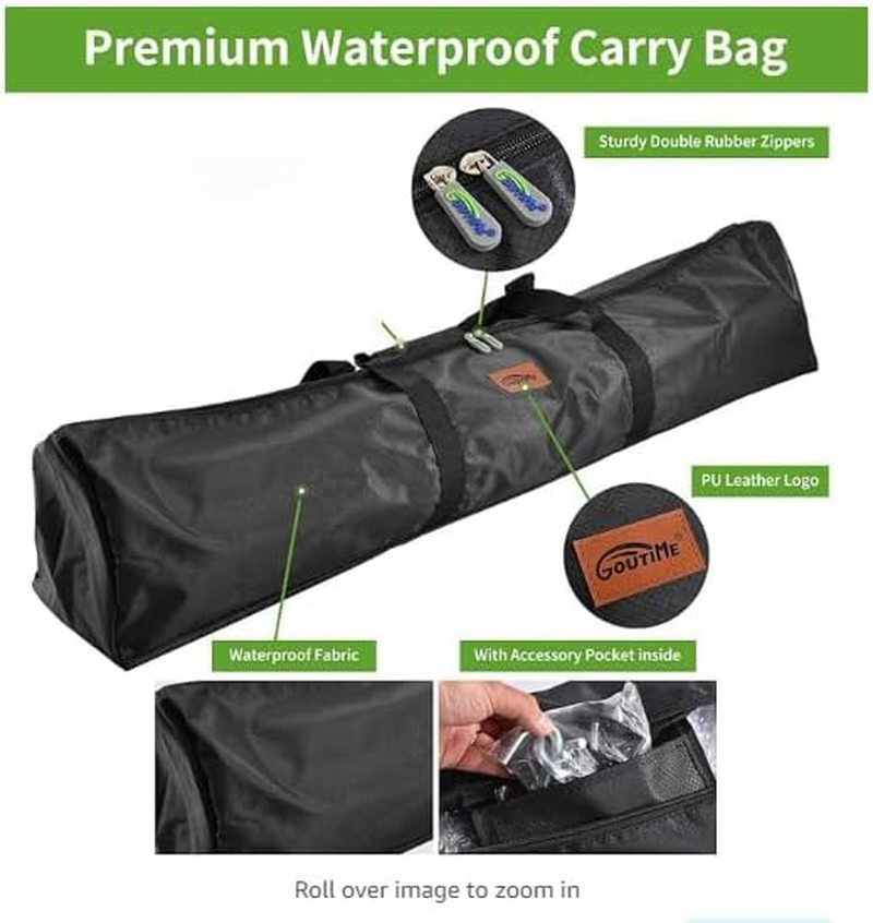 Goutime 9Ft Double Hammock with Detachable Stand Includes Portable Carrying Bag 450 Lb Capacity image number 4