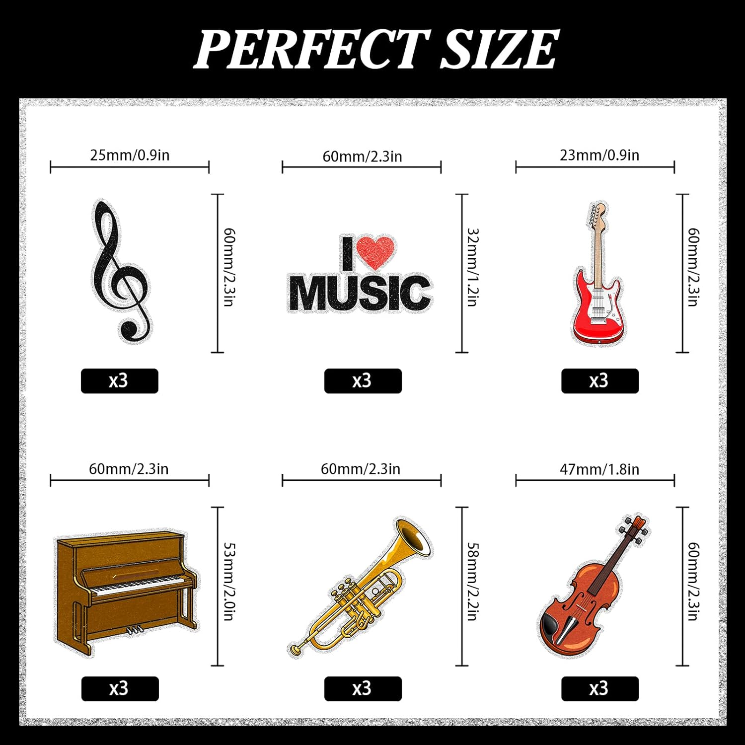 18-Piece Music-Themed Happy Birthday Cupcake Toppers Set for Kids - This Is an Exquisite Music Theme Party, Boys and Girls Birthday Party, Baby Shower Party. I Love Music Decoration Supplies-Liangss image number 5