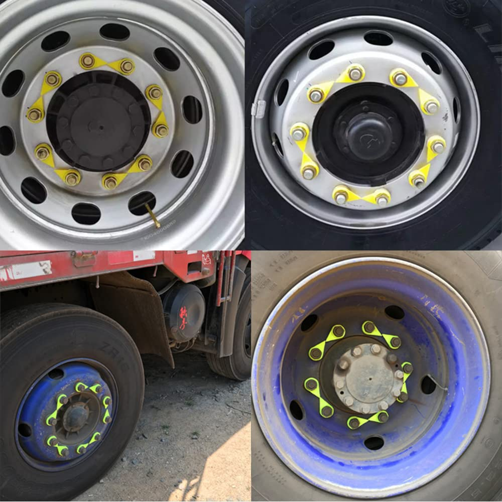 21Mm Yellow Wheel Nut Indicators Truck Safety 25 Pack Loose Wheel Nut Indicator