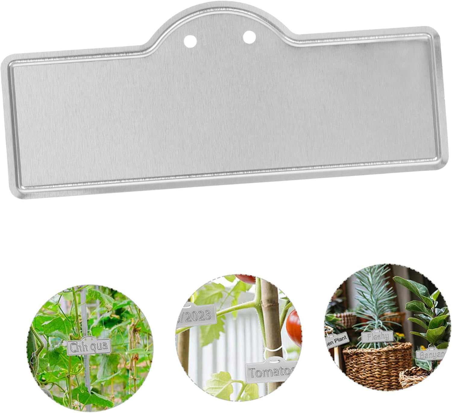 MERRYHAPY 20Pcs Aluminum Plant Labels Metal Plant Tags Outdoor Garden Use for Flower Name Tags