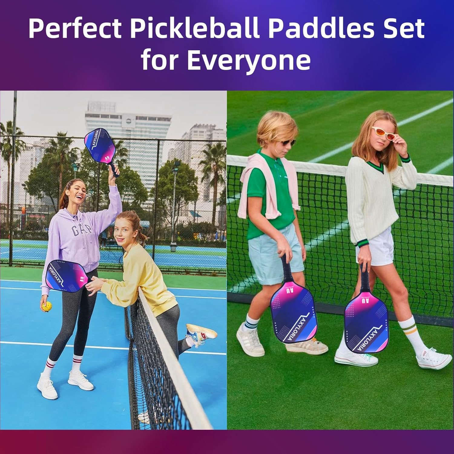 Pickleball Paddle, USAPA Approved Pickle Ball Paddles, Premium Fiberglass Face & Honeycomb Core, 7.8Oz Lightweight Pickleball Racket for Men/Women - Color A image number 5