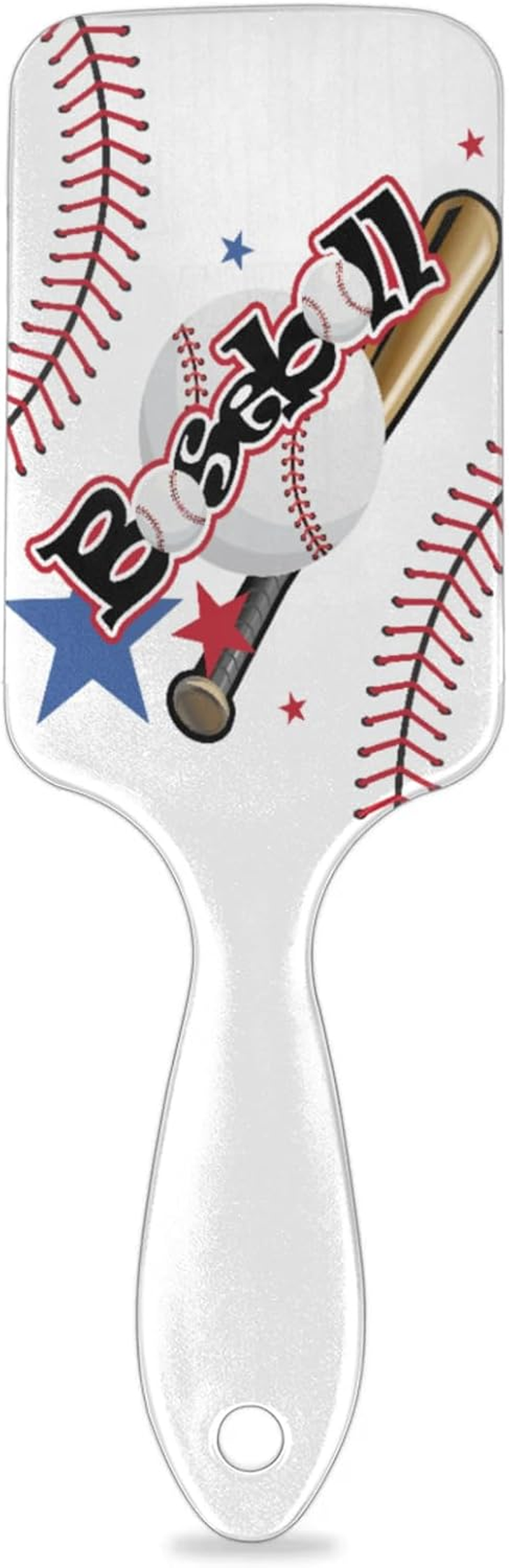 Kids Hair Brush for Boys Girls Toddler - Detangler Hairbrush for Wet Dry Thin Long Curly Hair Pain-Free Comb Glide through Tangles with Ease and Massage Scalp (Baseball) image number 3