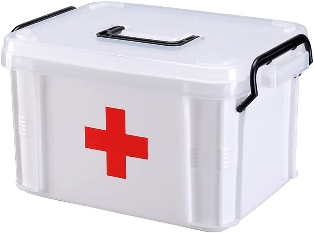 Zitan Medicine Chest with Handle First Aid Kit II - 34.5 Cm X 23 Cm X 19 Cm