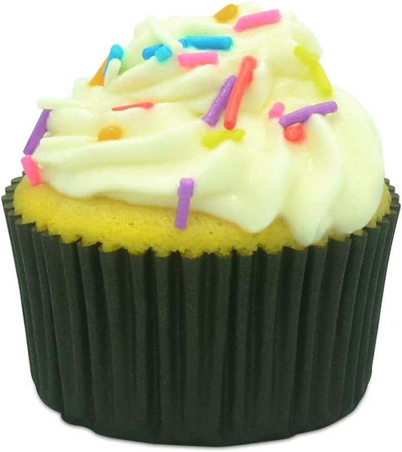 Standard Baking Cups, Classic Black Greaseproof Festive Cupcake Liners, 150-Count - Blue image number 4