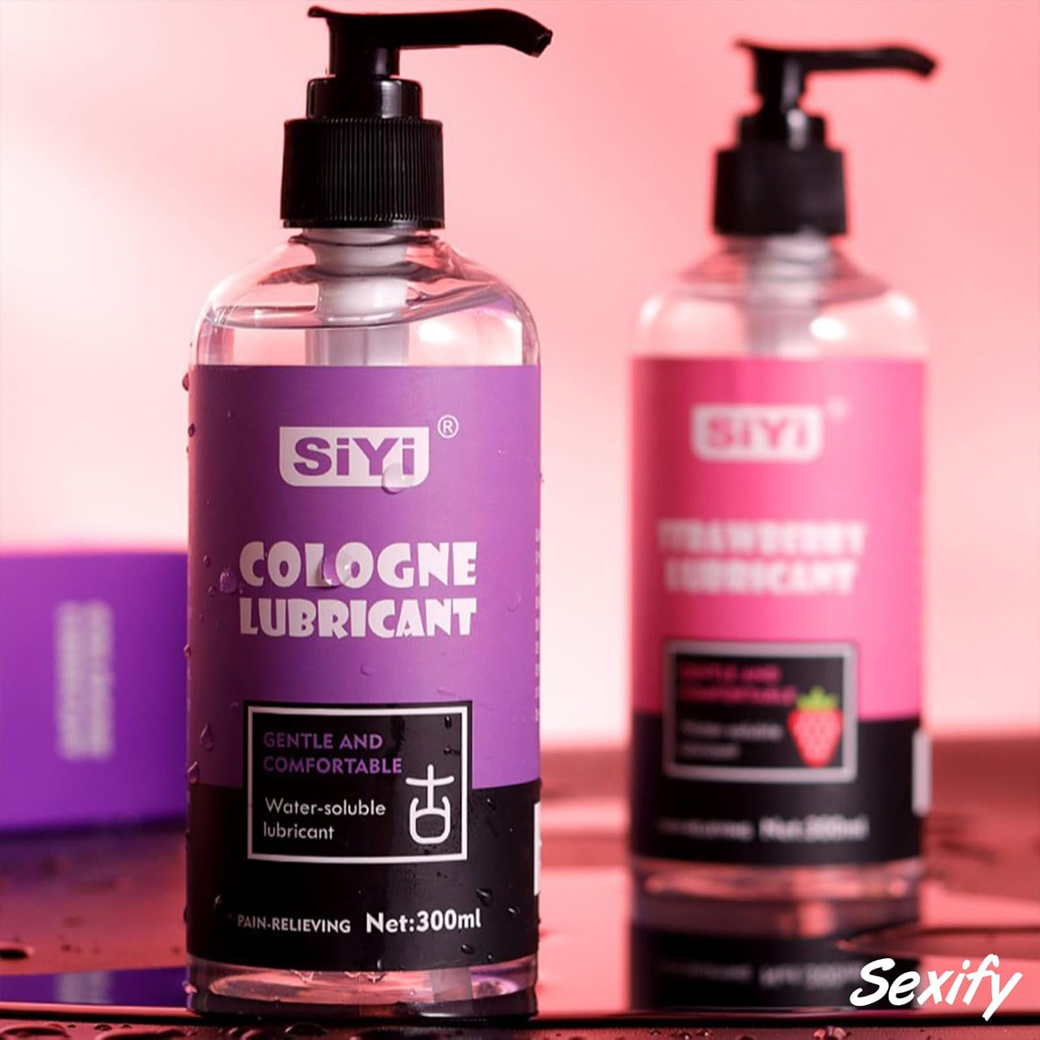 Sex Personal Lubricant Pump Bottle Sex Water Based Cooling Warming Cum Lube Women & Men & Couples (Cologne Lube)