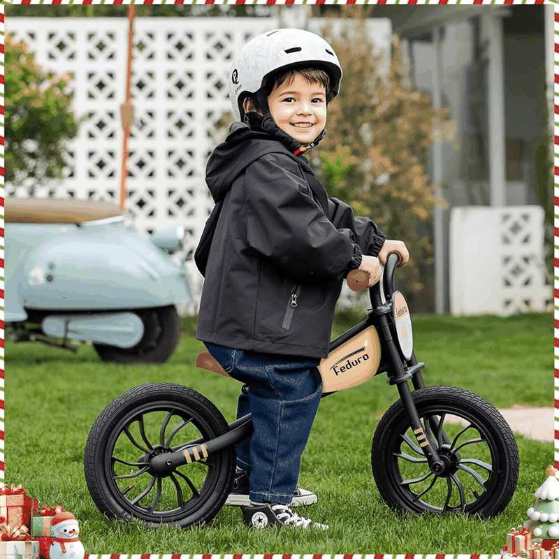 Qplay Kid'S Balance Bikes for Boys & Girls Age 3 to 6 Years Old,12" Toddler Push Bike No Pedal Balance Bicycle with Adjustable Seat -Track Racing Style Gifts Toy image number 3