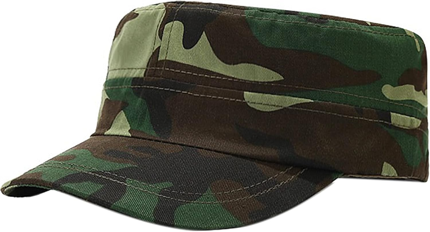 XYIYI Unisex Cotton Basic Cadet Army Cap Everyday Military Style Hat