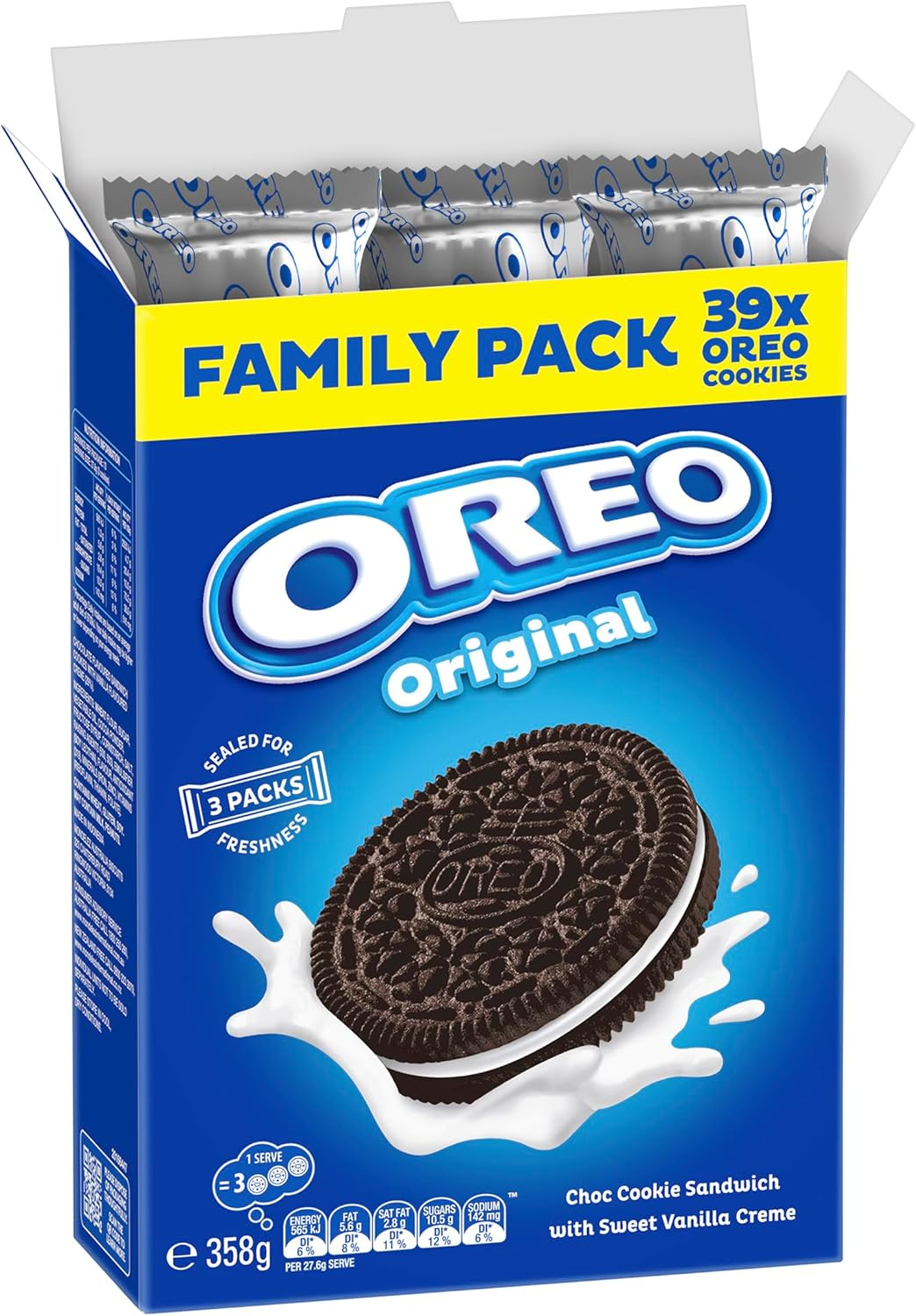 OREO Original Sandwich Biscuit Family Pack 358G image number 1